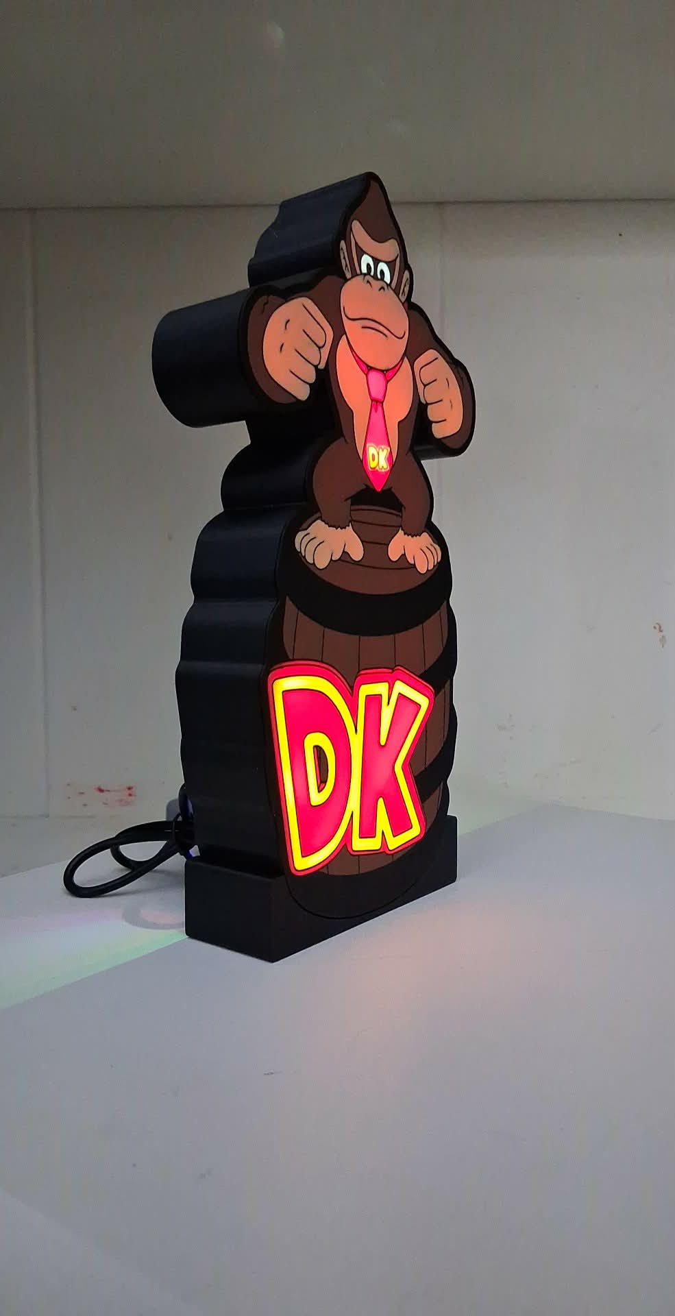 Donkey Kong LED light box – custom 3D printed – Lit Layer Creations